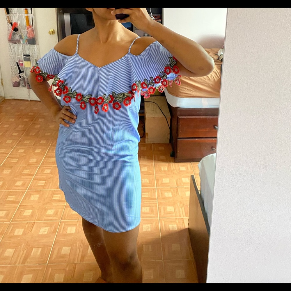 Off Shoulder Floral Dress